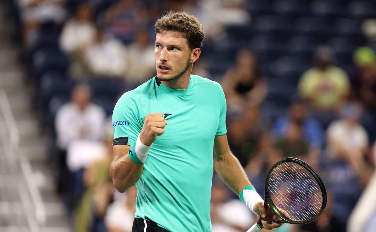 Pablo Carreño en el partido contra Kachanov en el US Open. 