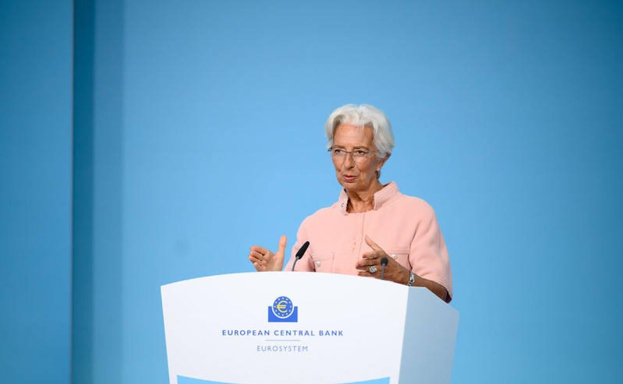 La presidenta del BCE, Christine Lagarde. 