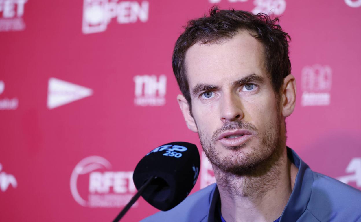 Andy Murray, durante la rueda de prensa de este lunes.