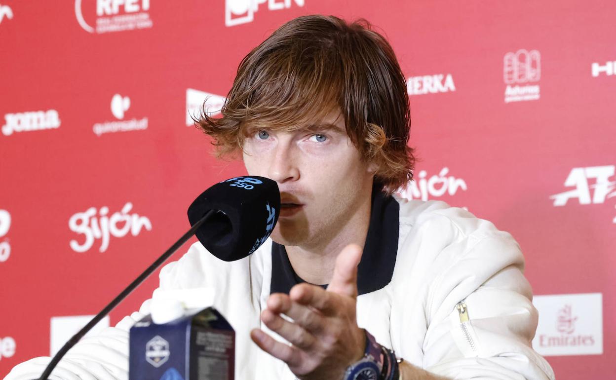 Andrey Rublev en Gijón.