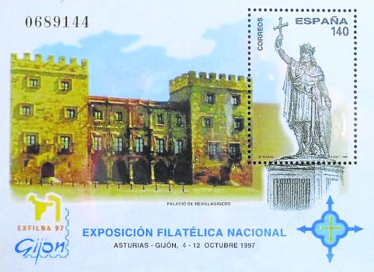 Estampa con la que se ilustró la exposición filatélica en 1997.