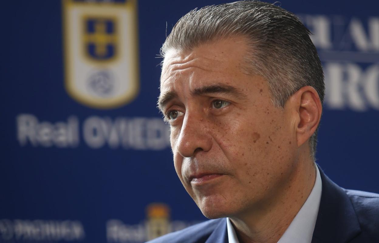 Martín Peláez, presidente del Real Oviedo. 