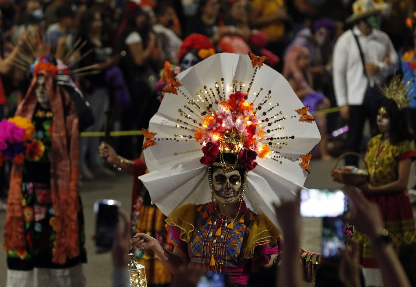 Fotos: Las espectaculares catrinas, el mayor ícono mexicano del Día de Muertos