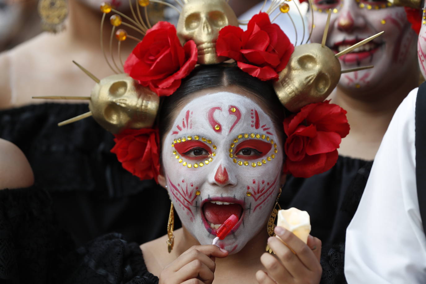 Fotos: Las espectaculares catrinas, el mayor ícono mexicano del Día de Muertos