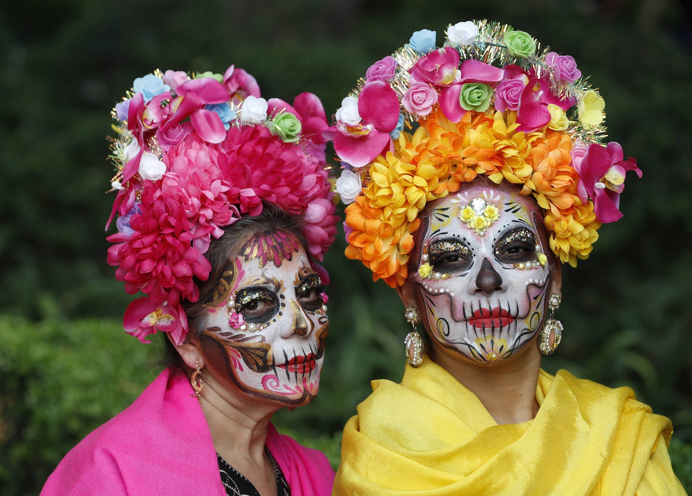 Fotos: Las espectaculares catrinas, el mayor ícono mexicano del Día de Muertos