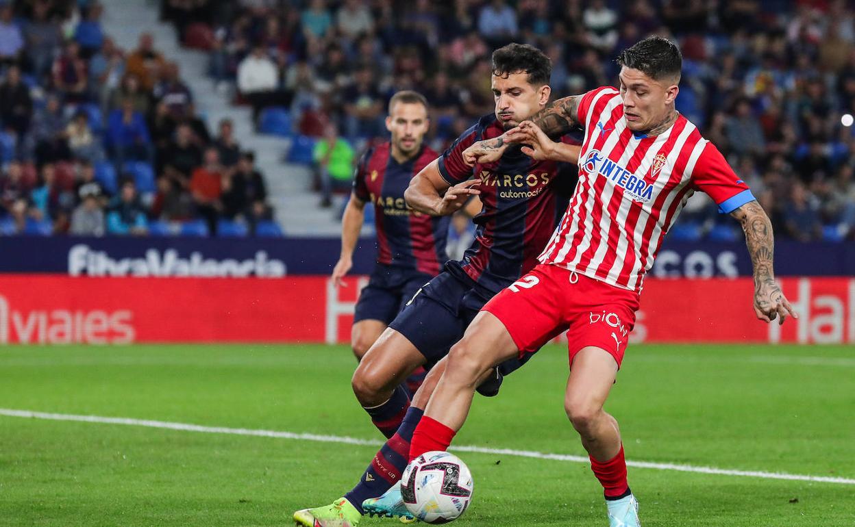 Cruel derrota del Sporting ante el Levante