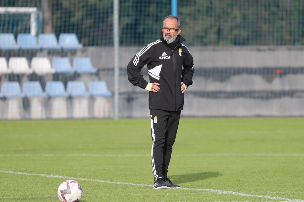 Álvaro Cervera, durante un entrenamiento esta semana. 