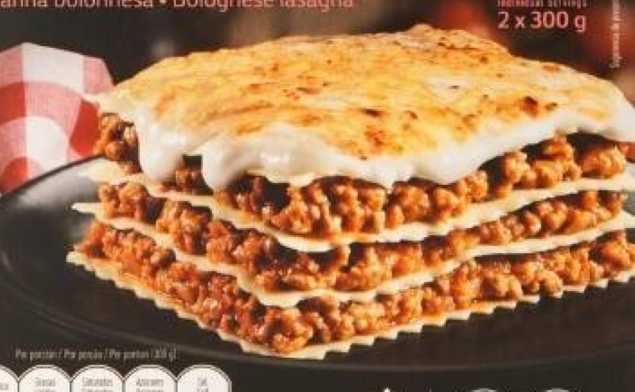 Alerta alimentaria:: Retiran una lasaña boloñesa por la presencia de un alérgeno no indicado en el etiquetado