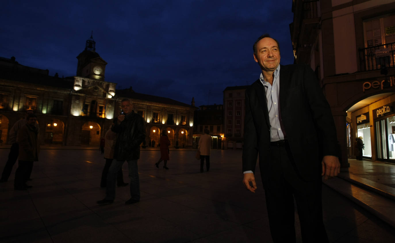 El actor visitó Avilés en 2008 para sellar una alianza entre el teatro Old Vic de Londres y el Centro Niemeyer
