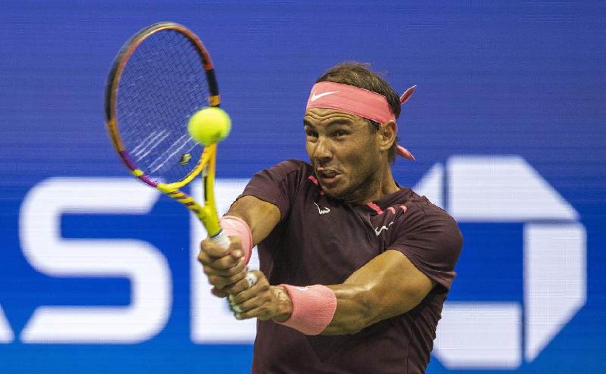 Rafa Nadal durante un partido del US Open