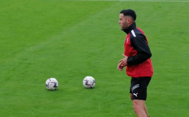 Bruno completa su primer entrenamiento con el Sporting 