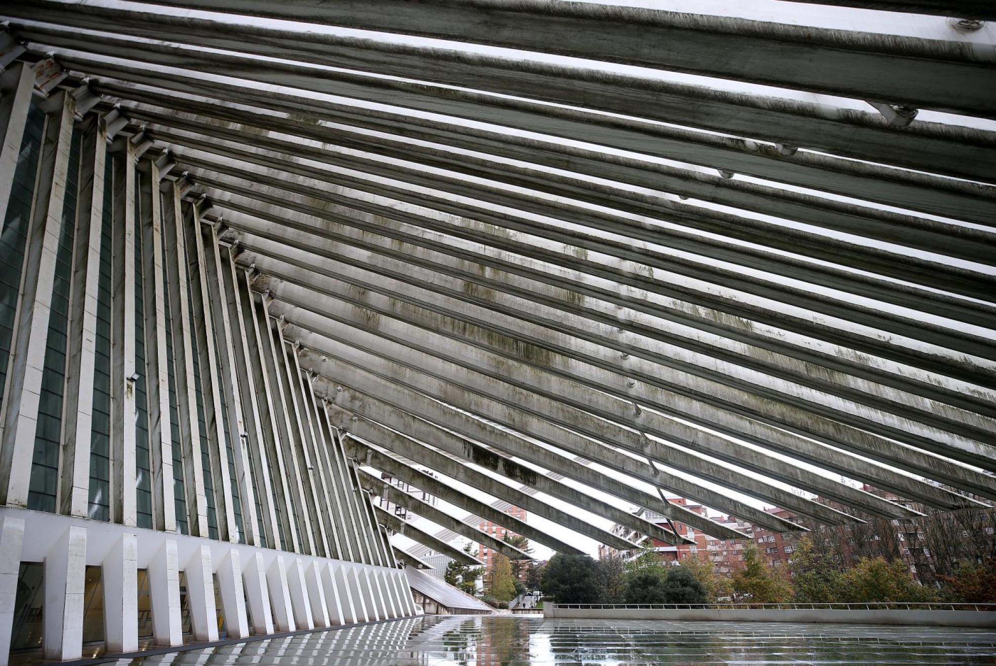 La zona de acceso al Palacio de Congresos.