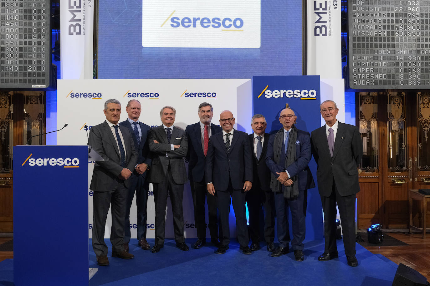 Fotos: Seresco se estrena en Bolsa