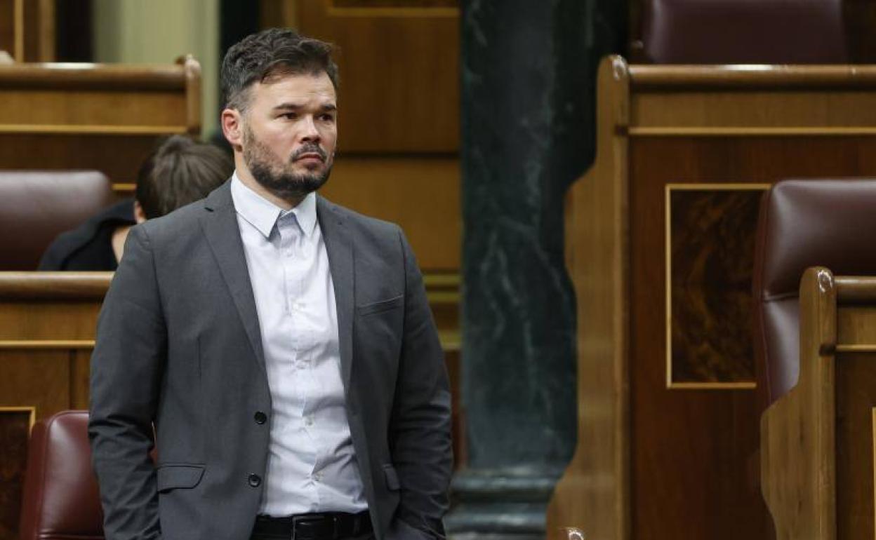 El portavoz de ERC en el Congreso, Gabriel Rufián.