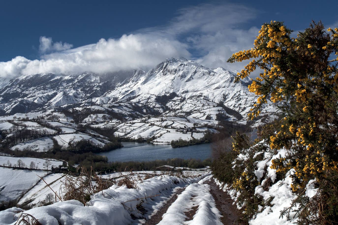 Enero. ‘Paisaje nevado’ (Peñerudes, Morcín) 