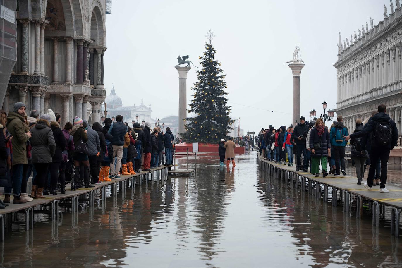 Fotos: Venecia inundada se protege frente a la &#039;Acqua alta&#039;