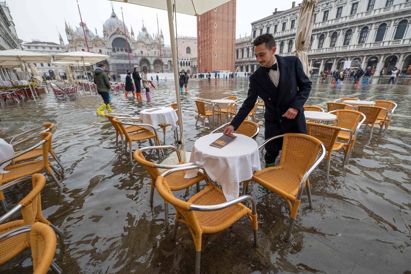 Fotos: Venecia inundada se protege frente a la &#039;Acqua alta&#039;