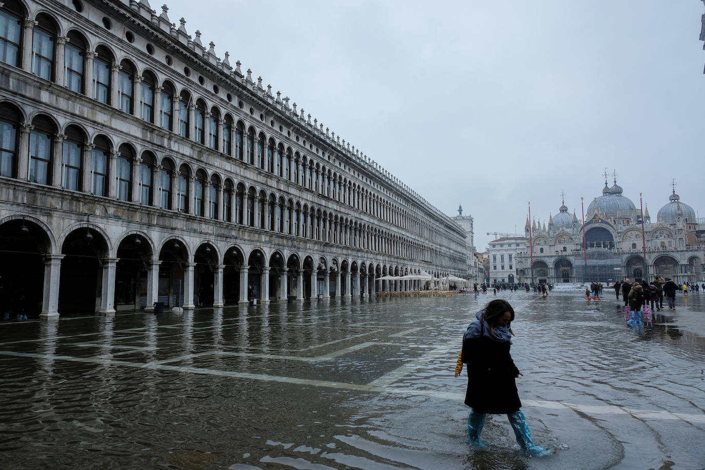 Fotos: Venecia inundada se protege frente a la &#039;Acqua alta&#039;