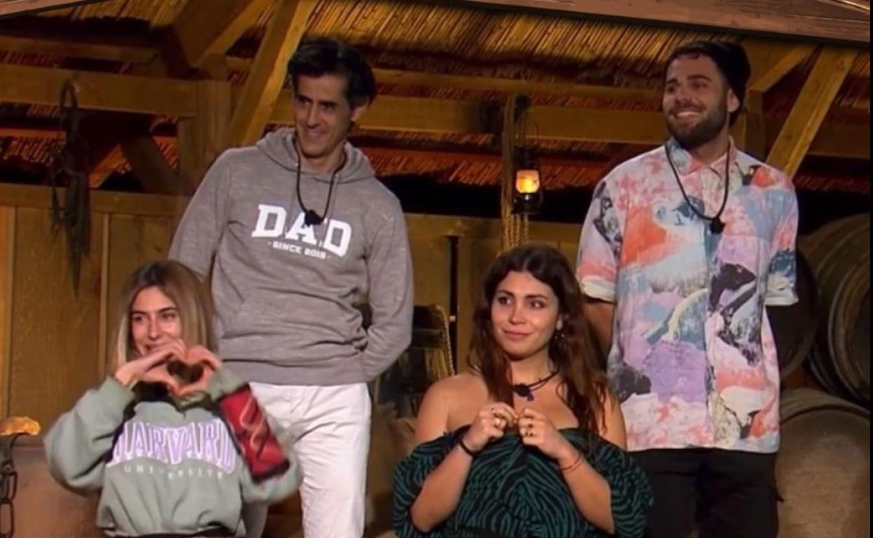 Los cuatro finalistas de 'Pesadilla en el paraíso'. 