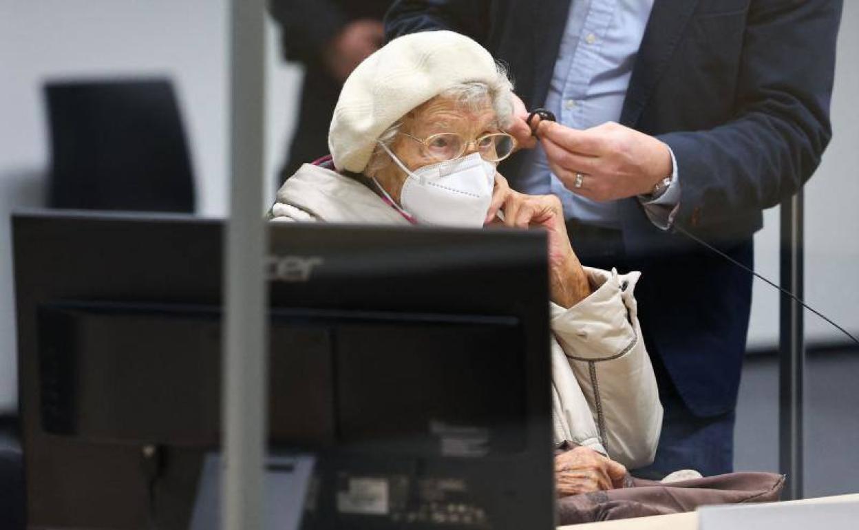 Furchner, este martes en la Audiencia de Itzehoe, en el norte de Alemania.