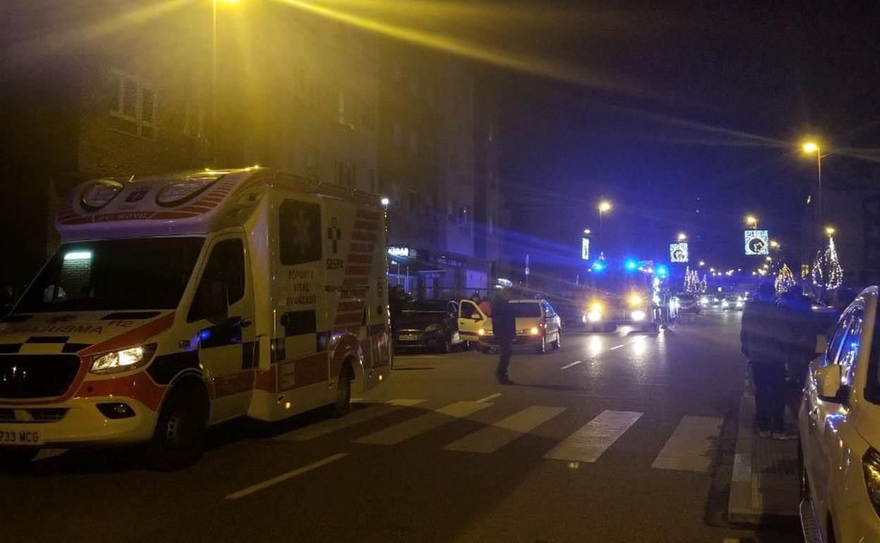 Lugar del incendio, en el que intervino Bomberos y Policía Nacional.