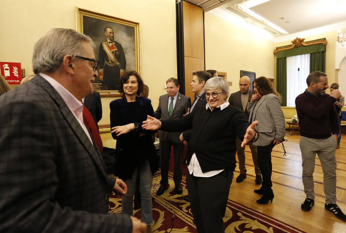 Fotos: Así fue el brindis del cierre del año de los alcaldes de Gijón, Oviedo y Avilés