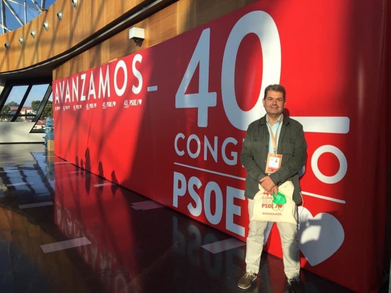 José Ramón Martín Ardines, el año pasado, en el congreso del PSOE. 