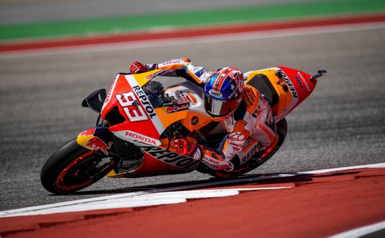 Marc Márquez, en el pasado Gran Premio de las Américas. 