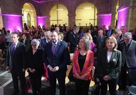 Acto insitucional del 8M en el Centro de Cultura Antiguo Instituto, en Gijón.