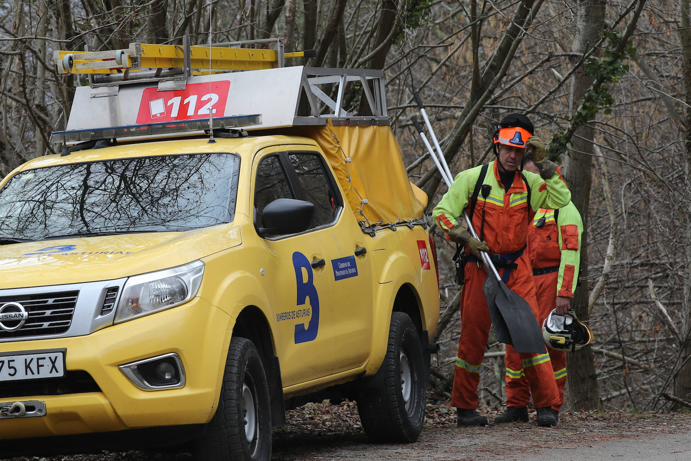 Lucha contra el fuego en Asturias