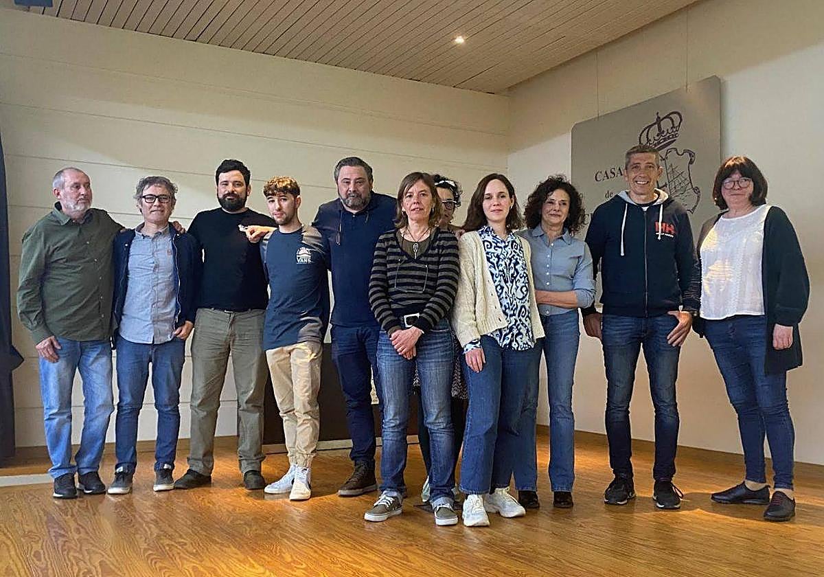 Integrantes de la candidatura de Pueblu.