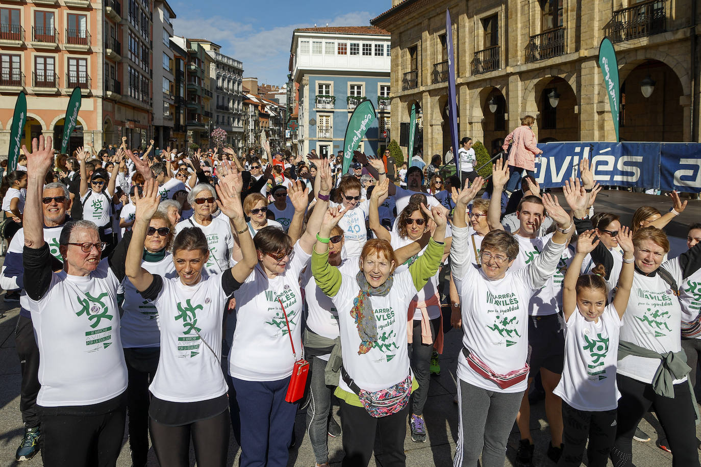Marcha comarcal por la igualdad en Avilés
