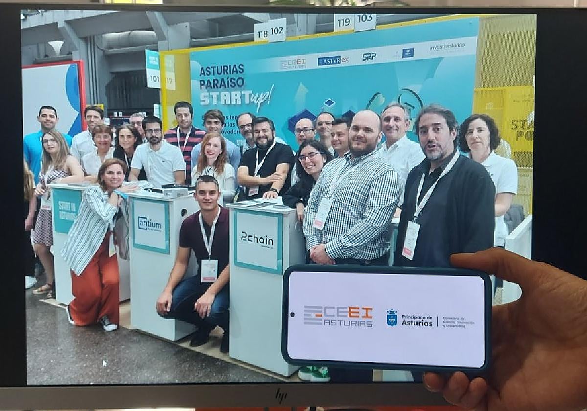 Delegación asturiana de startups en South Summit.