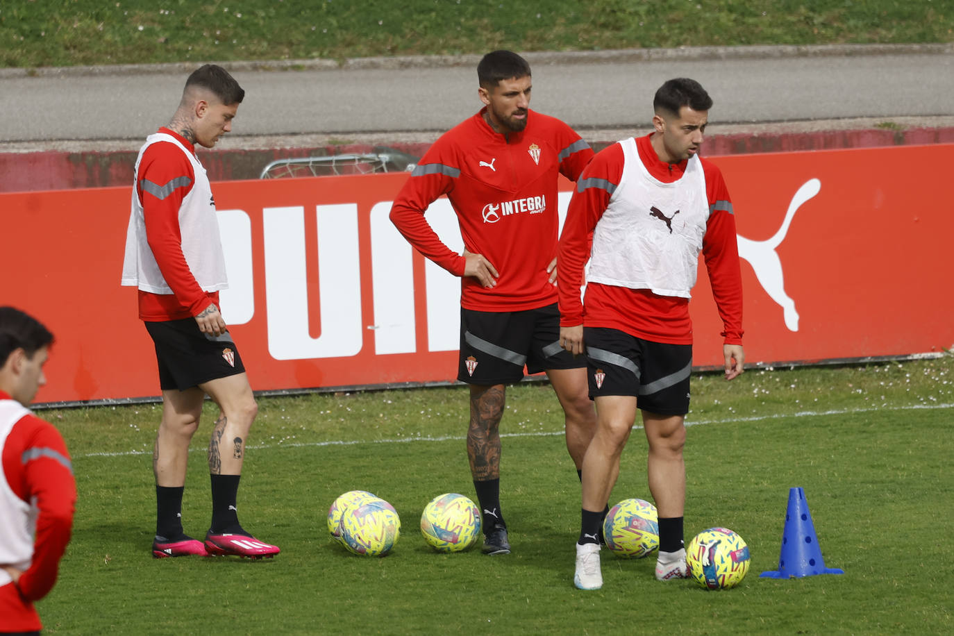 Entrenamiento del Sporting (16/03/2023)