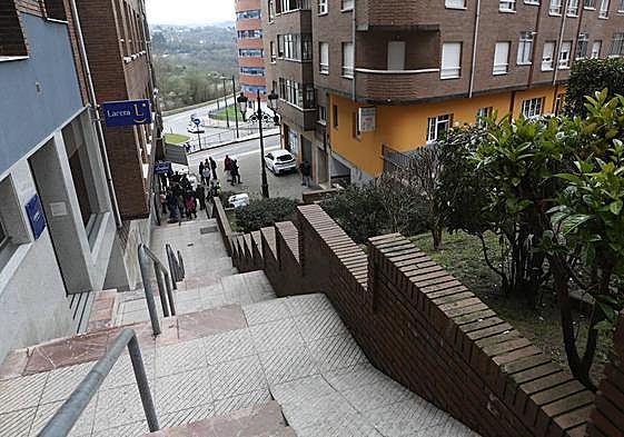 Zona en la que los vecinos piden las escaleras mecánicas.