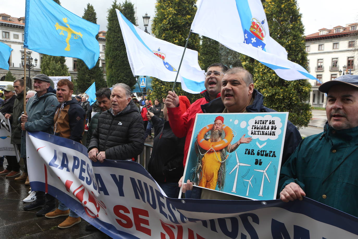 Los pescadores se unen contra la eólica