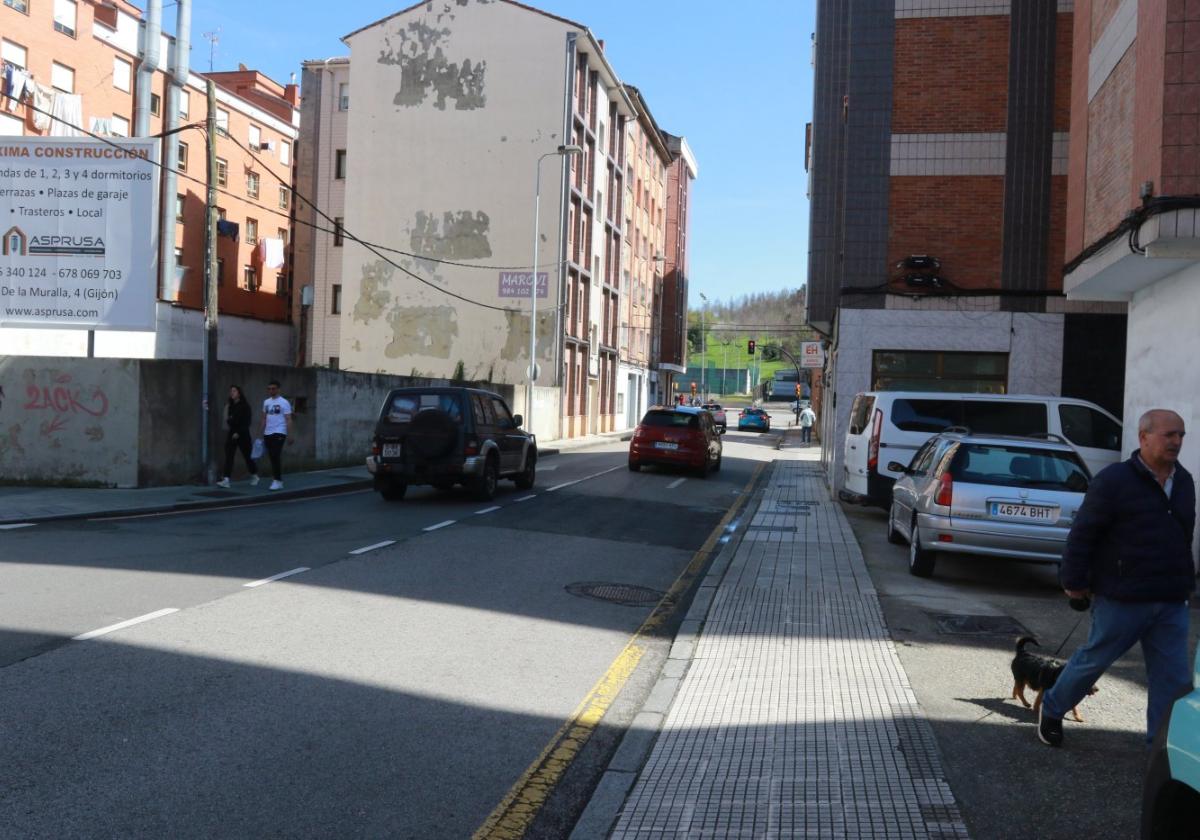 Calle Ana María, en El Llano, donde sucedieron los hechos.