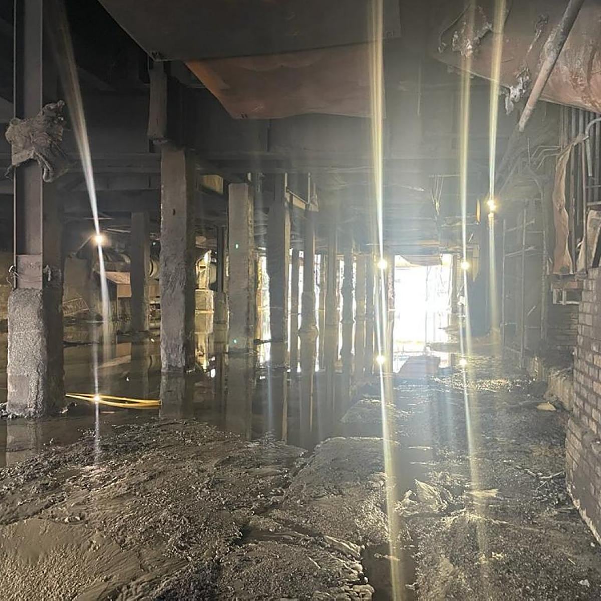 Así quedó el horno tras las llamas