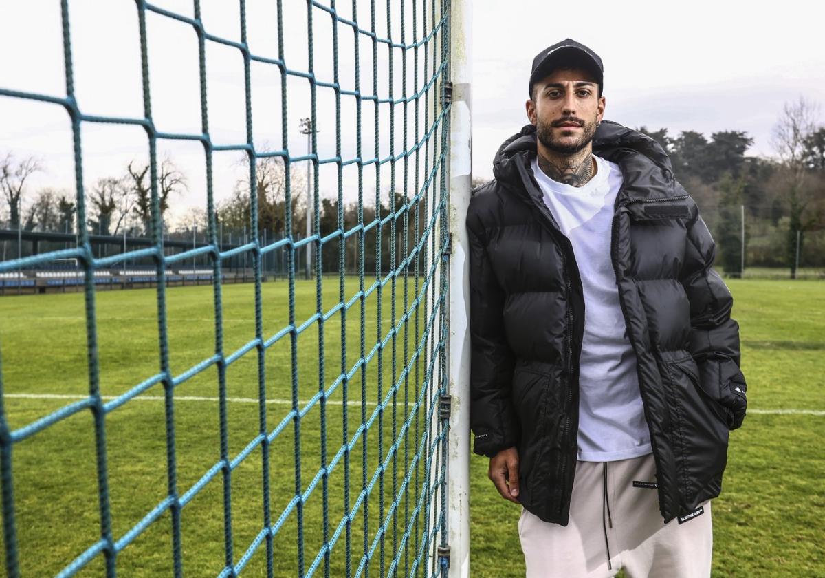 Víctor Camarasa, en el campo número 2 de El Requexón.