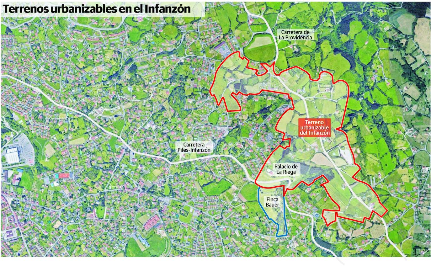 La reactivación del plan del Infanzón permitirá construir 445 chalés en Somió