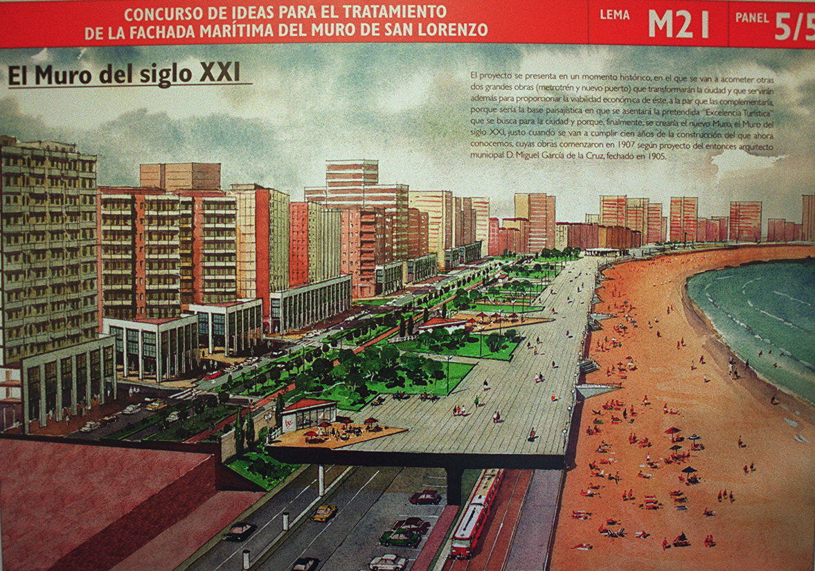 Diego Cabezudo presentó un plan para ampliar el Muro hacia la playa que incluía cuatro carriles soterrados e incluso vías subterráneas del metrotrén.