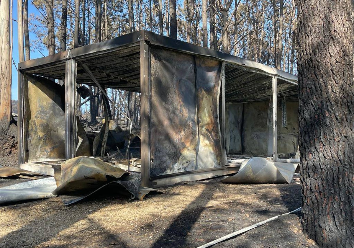 Las ruinas tras los incendios en Asturias