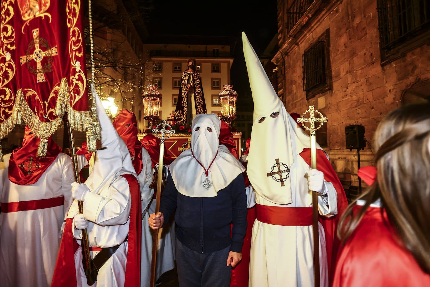 Una multitud en la procesión de la libertad