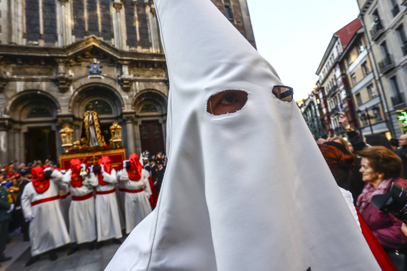 Una multitud en la procesión de la libertad