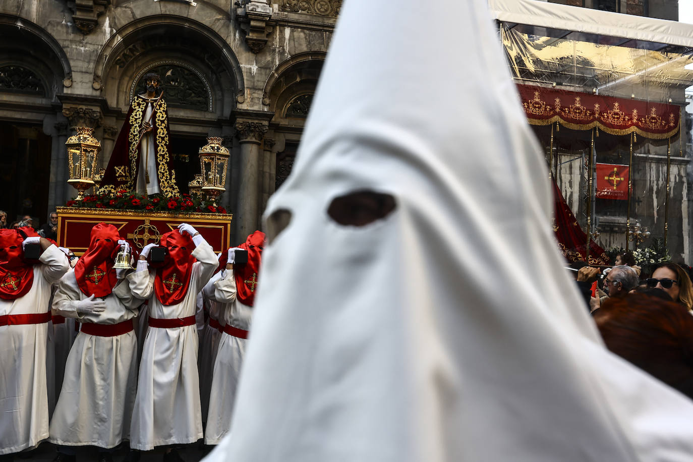 Una multitud en la procesión de la libertad