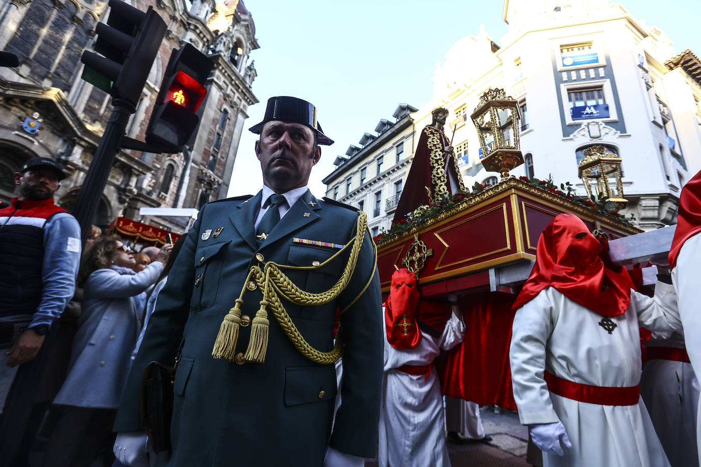 Una multitud en la procesión de la libertad