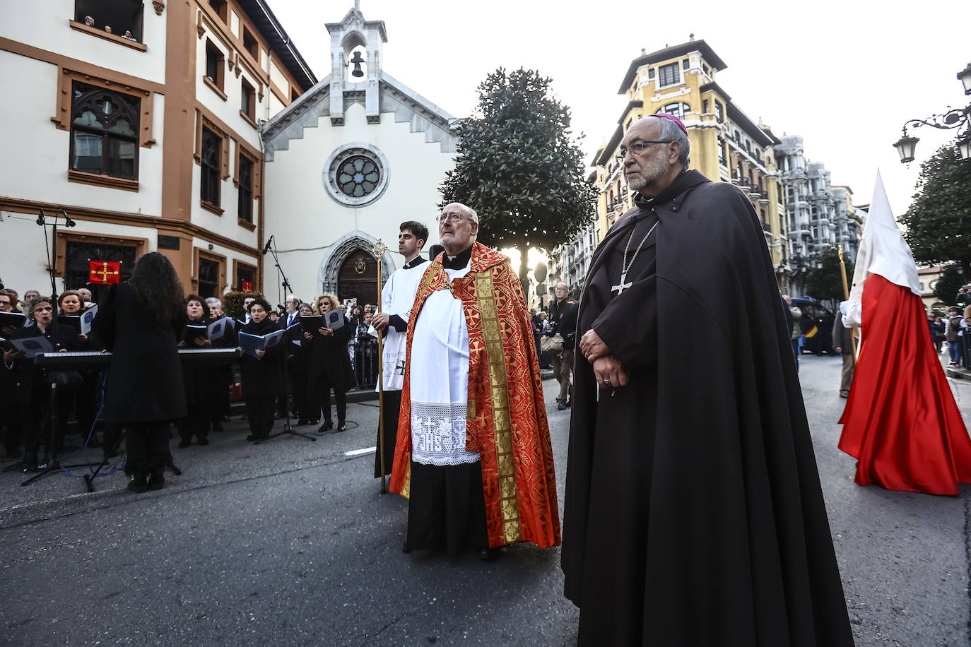 Una multitud en la procesión de la libertad