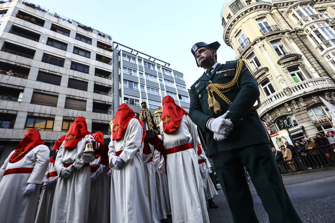 Una multitud en la procesión de la libertad