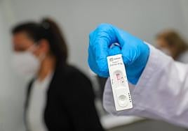 Punto para la realización de test de antígenos en La Calzada