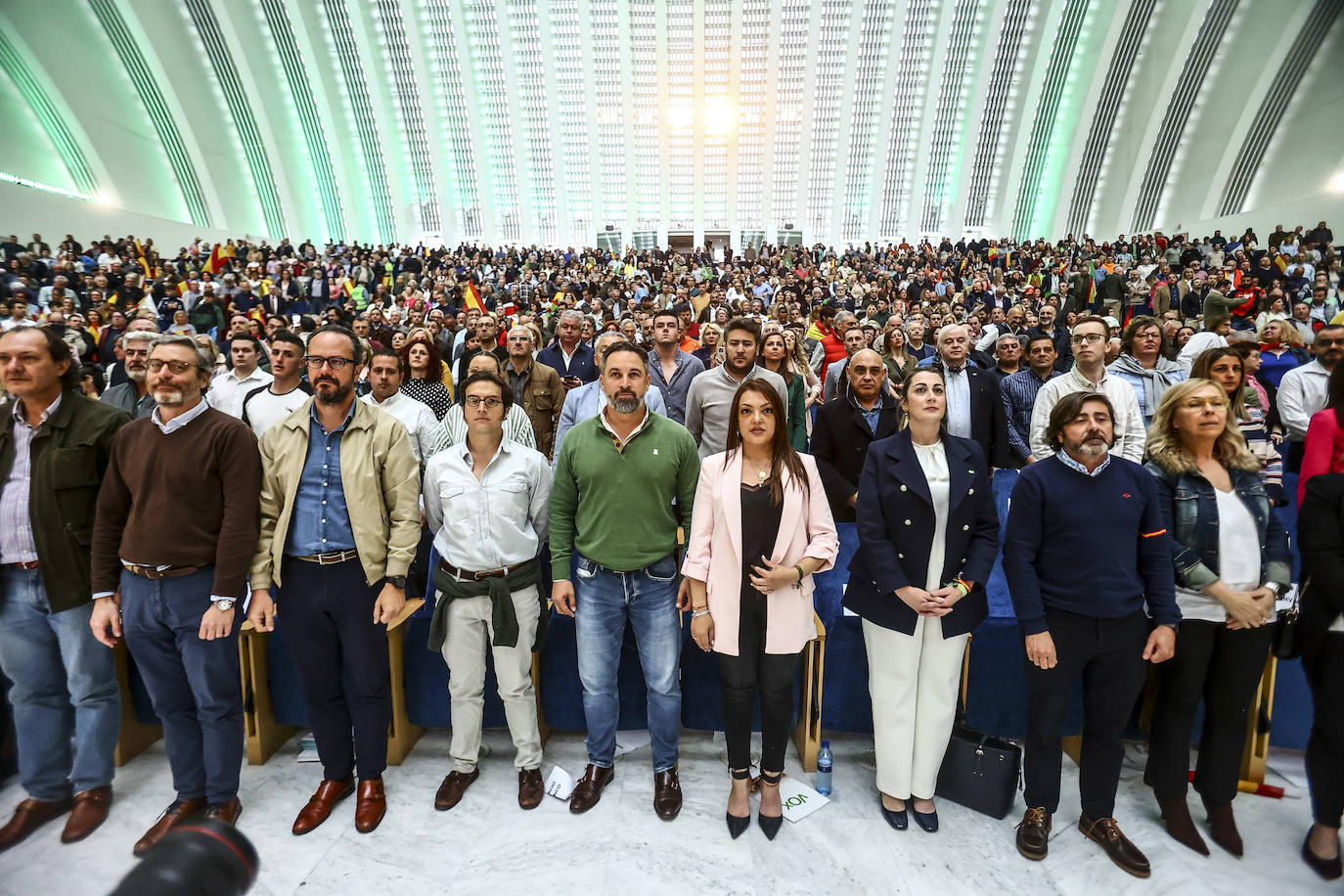 Vox reúne a sus simpatizantes en un mitin en Oviedo